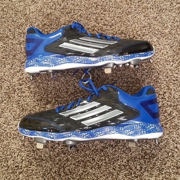 adidas baseball cleats blue